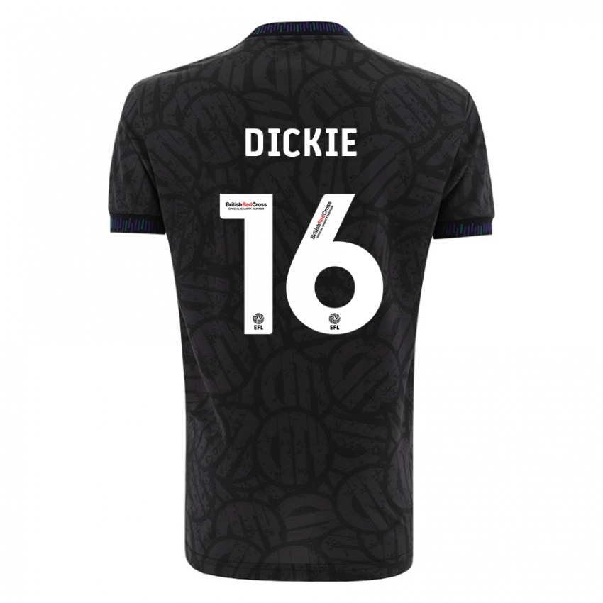 Niño Camiseta Rob Dickie #16 Negro 2ª Equipación 2023/24 La Camisa Argentina