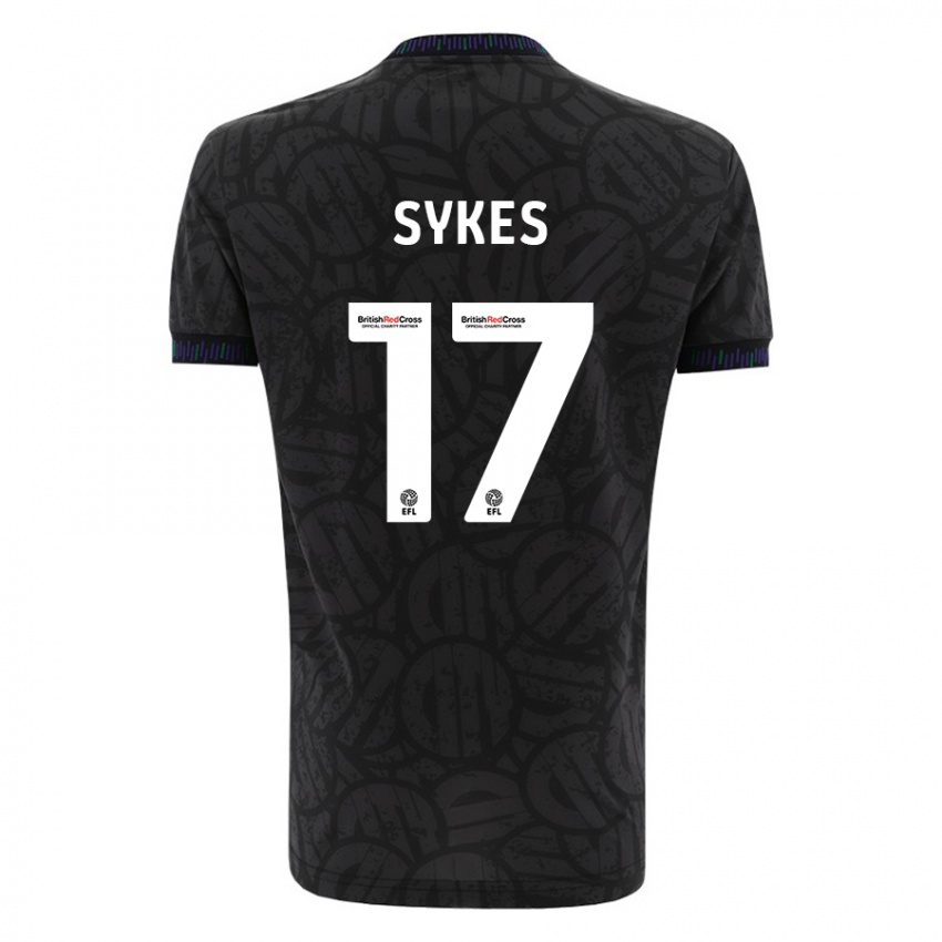 Niño Camiseta Mark Sykes #17 Negro 2ª Equipación 2023/24 La Camisa Argentina