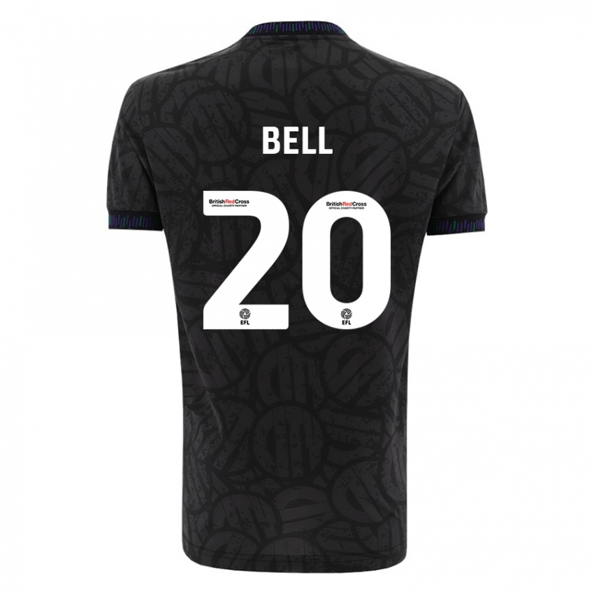 Niño Camiseta Sam Bell #20 Negro 2ª Equipación 2023/24 La Camisa Argentina