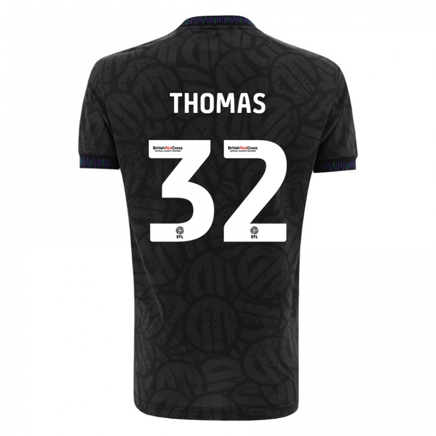 Niño Camiseta Lewis Thomas #32 Negro 2ª Equipación 2023/24 La Camisa Argentina