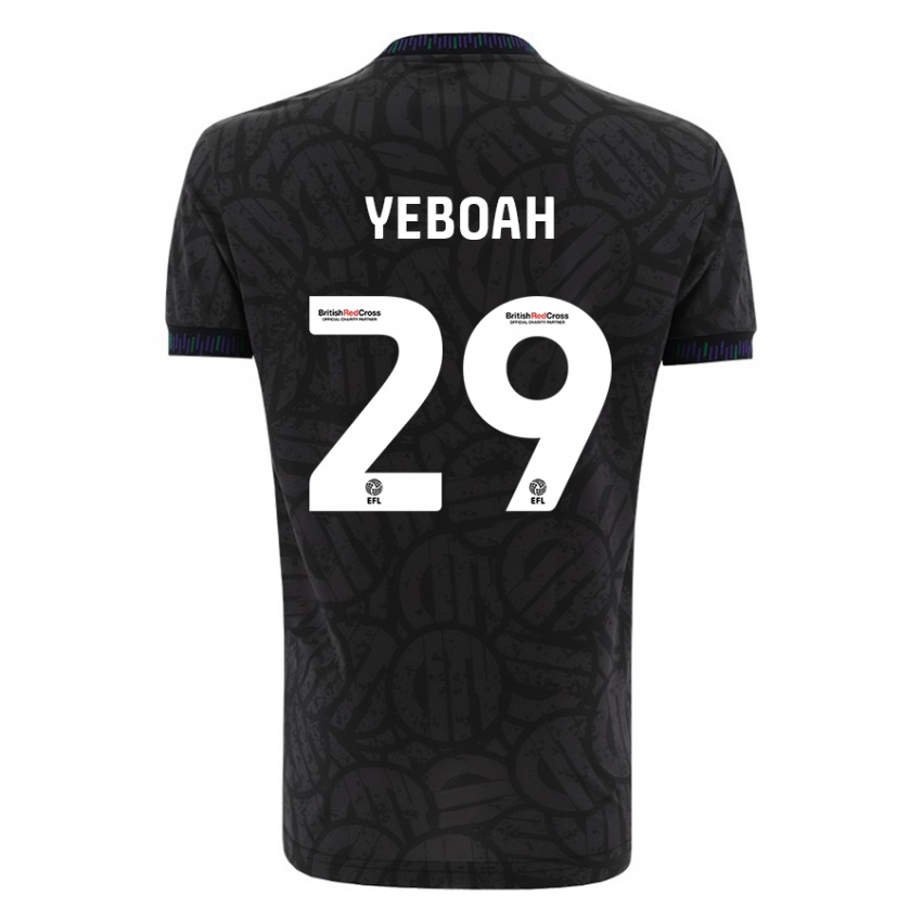 Niño Camiseta Ephraim Yeboah #29 Negro 2ª Equipación 2023/24 La Camisa Argentina