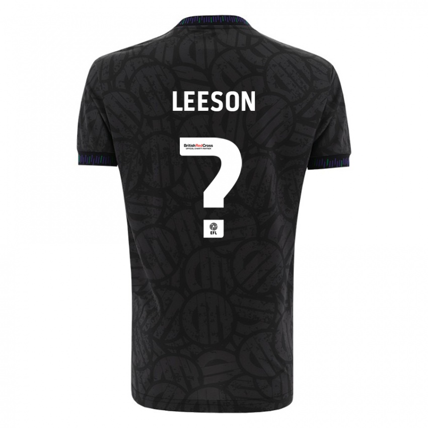 Niño Camiseta Harry Leeson #0 Negro 2ª Equipación 2023/24 La Camisa Argentina