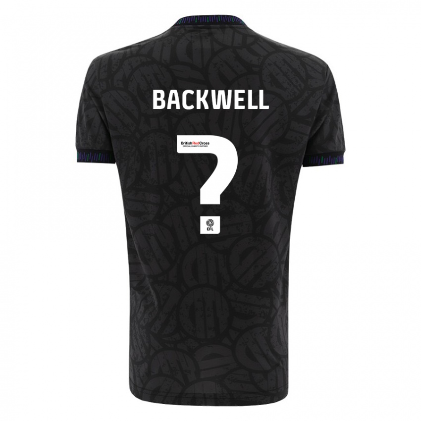 Niño Camiseta Tommy Backwell #0 Negro 2ª Equipación 2023/24 La Camisa Argentina