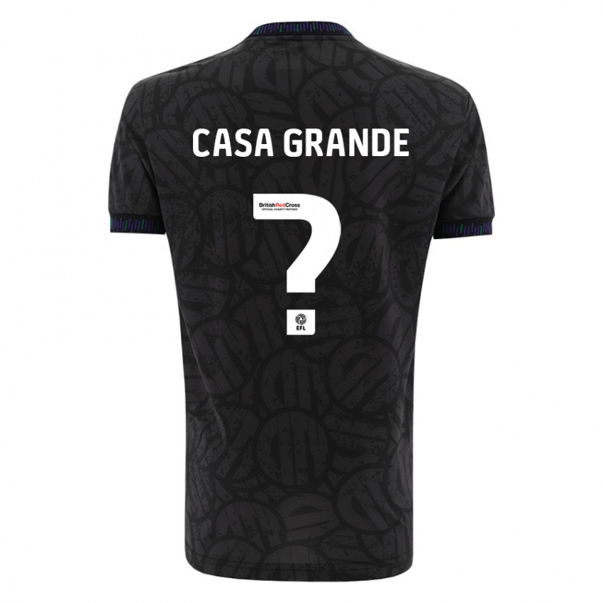 Niño Camiseta Josey Casa-Grande #0 Negro 2ª Equipación 2023/24 La Camisa Argentina