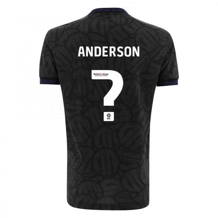 Niño Camiseta Taine Anderson #0 Negro 2ª Equipación 2023/24 La Camisa Argentina