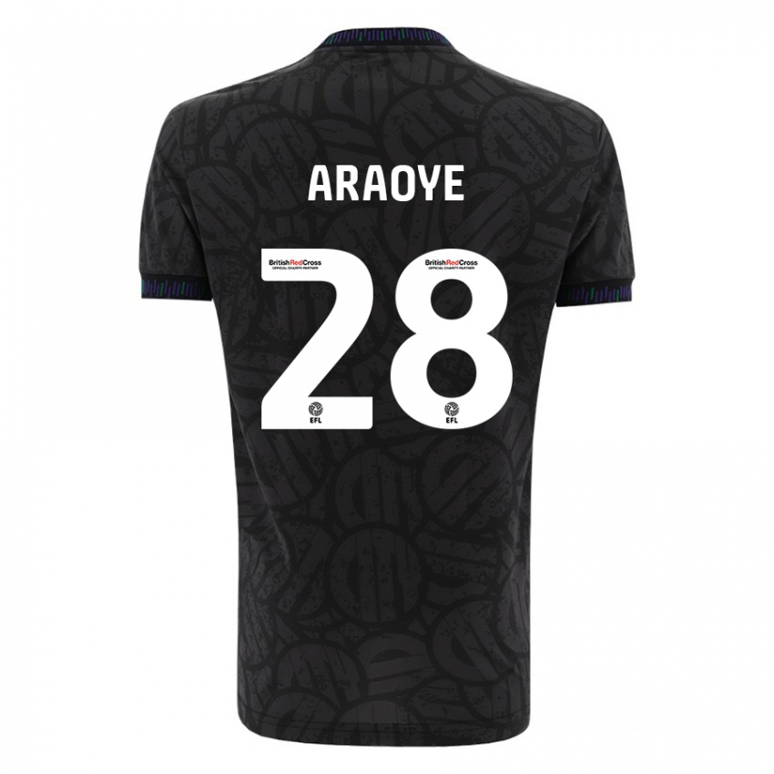 Niño Camiseta Raphael Araoye #28 Negro 2ª Equipación 2023/24 La Camisa Argentina