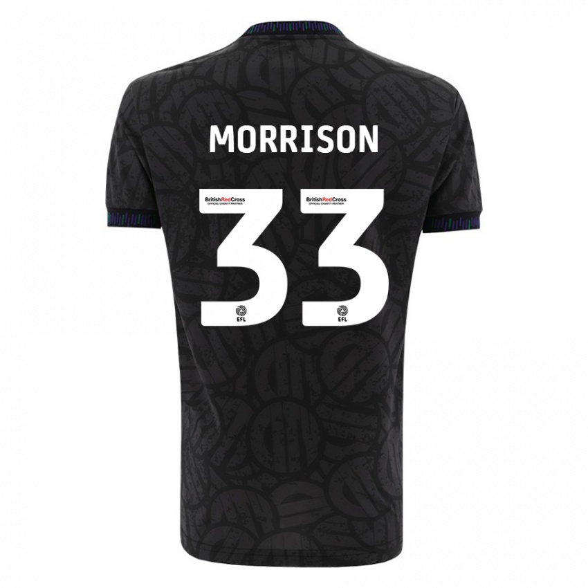 Niño Camiseta Elijah Morrison #33 Negro 2ª Equipación 2023/24 La Camisa Argentina