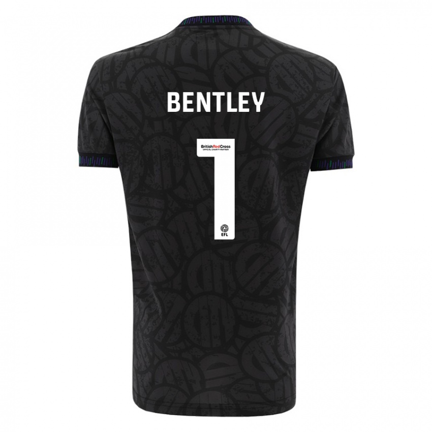 Niño Camiseta Fran Bentley #1 Negro 2ª Equipación 2023/24 La Camisa Argentina