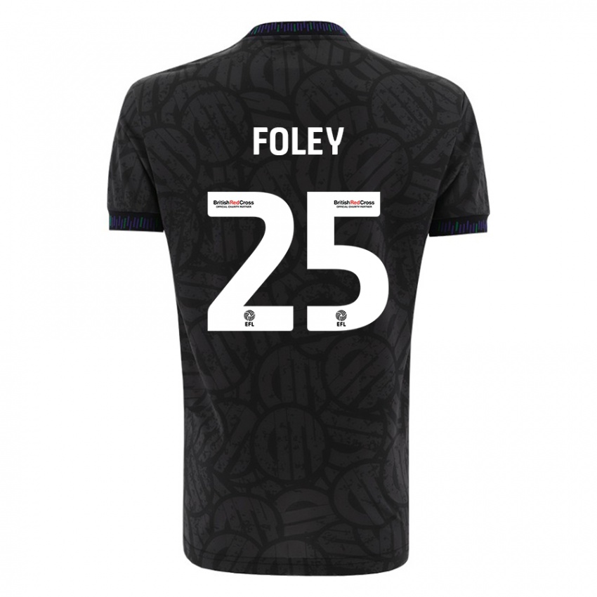 Niño Camiseta Erin Foley #25 Negro 2ª Equipación 2023/24 La Camisa Argentina