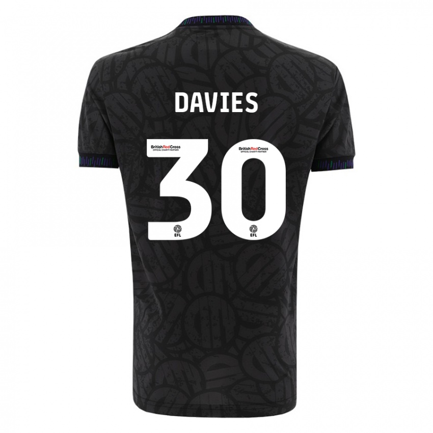 Niño Camiseta Yasmin Davies #30 Negro 2ª Equipación 2023/24 La Camisa Argentina