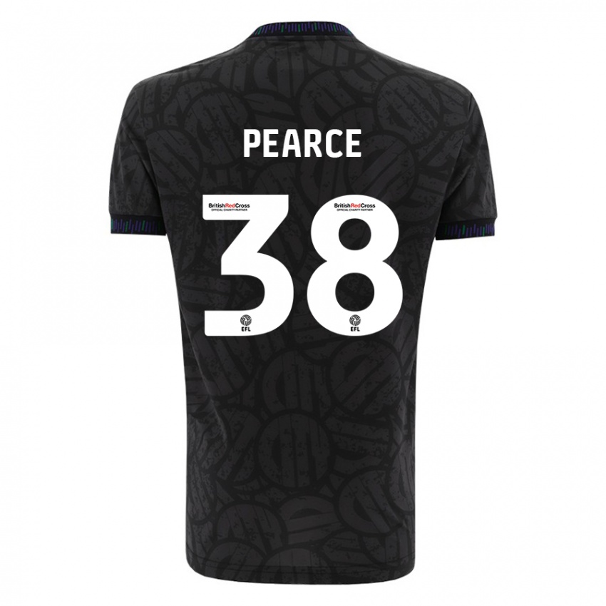 Niño Camiseta Manon Pearce #38 Negro 2ª Equipación 2023/24 La Camisa Argentina