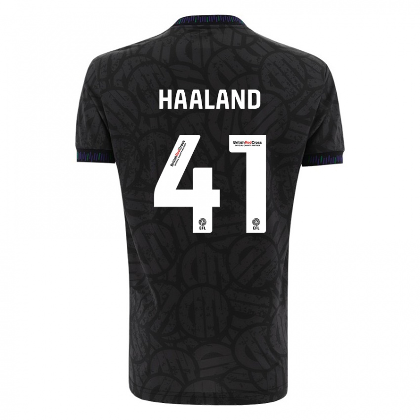 Niño Camiseta Benedicte Haaland #41 Negro 2ª Equipación 2023/24 La Camisa Argentina