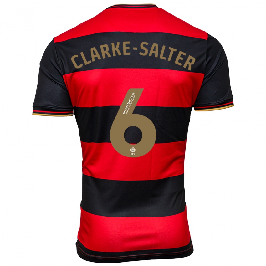 Niño Camiseta Jake Clarke-Salter #6 Negro Rojo 2ª Equipación 2023/24 La Camisa Argentina