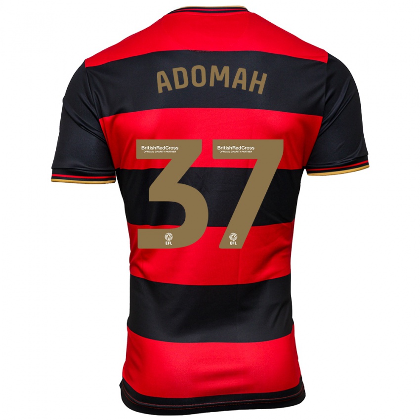 Niño Camiseta Albert Adomah #37 Negro Rojo 2ª Equipación 2023/24 La Camisa Argentina