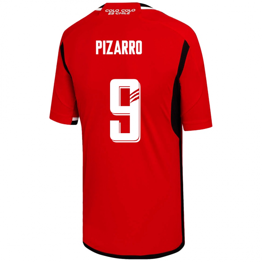 Niño Camiseta Damián Pizarro #9 Rojo 2ª Equipación 2023/24 La Camisa Argentina