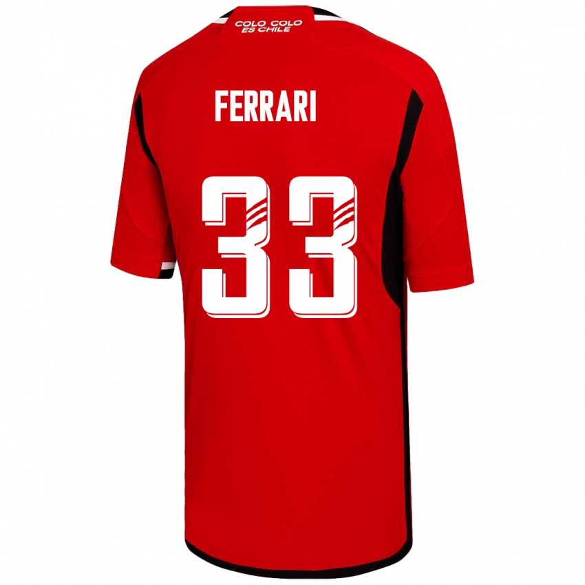 Niño Camiseta Matías Ferrari #33 Rojo 2ª Equipación 2023/24 La Camisa Argentina