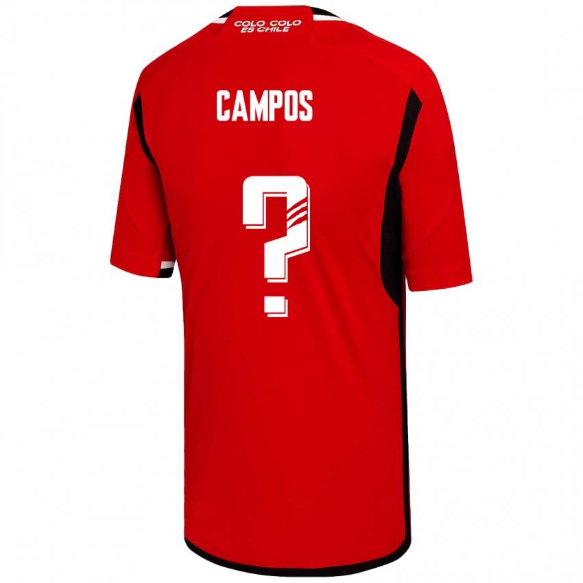 Niño Camiseta Víctor Campos #0 Rojo 2ª Equipación 2023/24 La Camisa Argentina