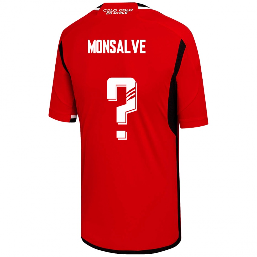 Niño Camiseta Gaspar Monsalve #0 Rojo 2ª Equipación 2023/24 La Camisa Argentina