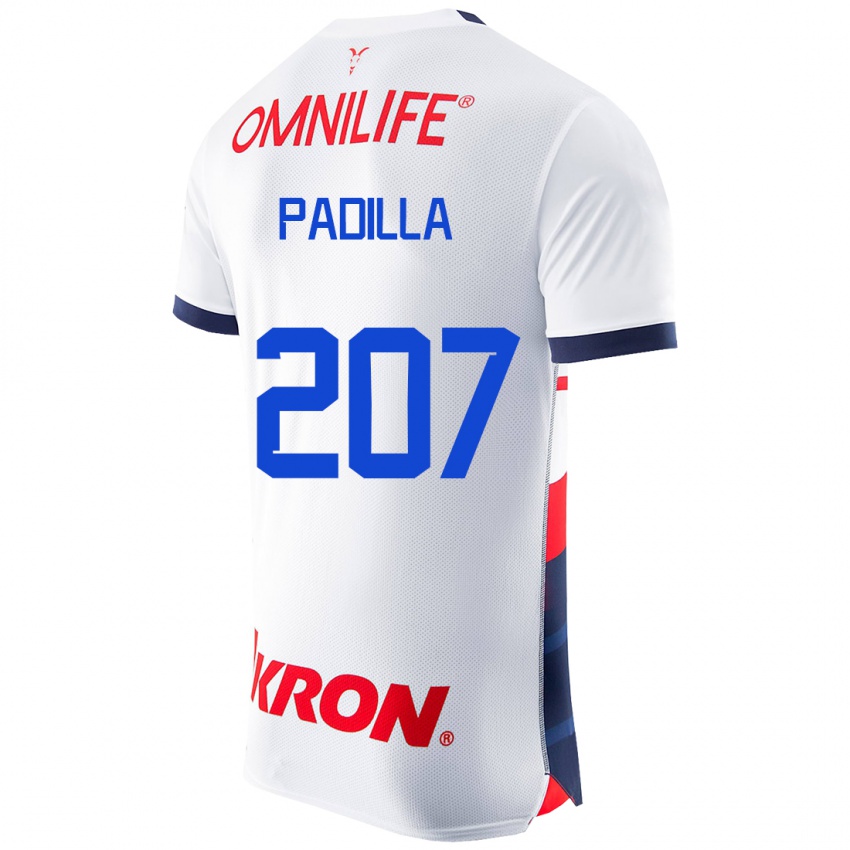 Niño Camiseta Yael Padilla #207 Blanco 2ª Equipación 2023/24 La Camisa Argentina