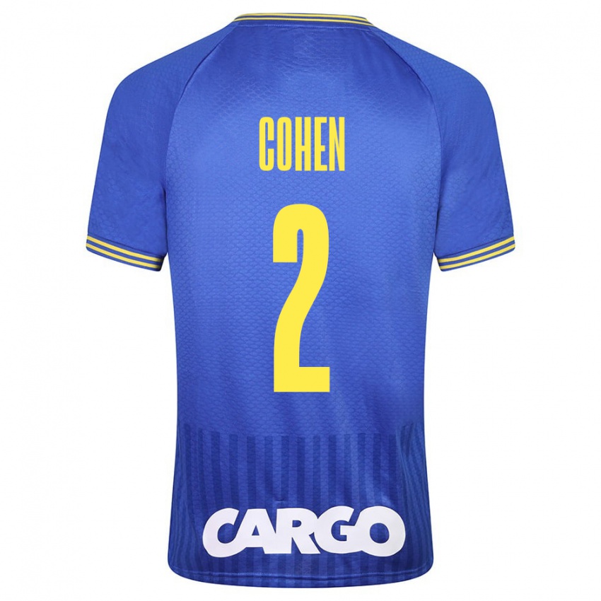 Niño Camiseta Avishay Cohen #2 Azul 2ª Equipación 2023/24 La Camisa Argentina