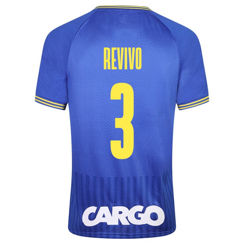 Niño Camiseta Roy Revivo #3 Azul 2ª Equipación 2023/24 La Camisa Argentina