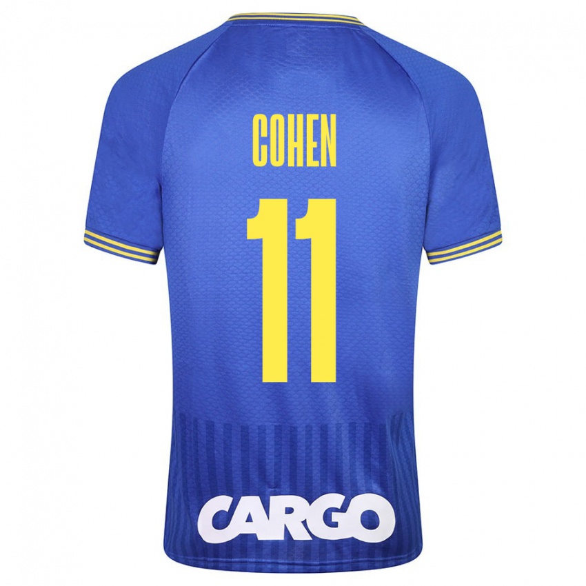 Niño Camiseta Yonatan Cohen #11 Azul 2ª Equipación 2023/24 La Camisa Argentina