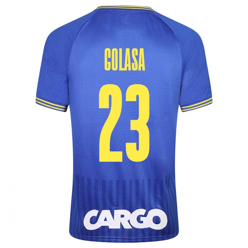 Niño Camiseta Eyal Golasa #23 Azul 2ª Equipación 2023/24 La Camisa Argentina