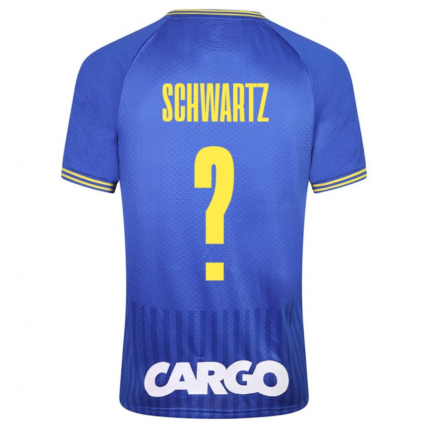 Niño Camiseta Noam Schwartz #0 Azul 2ª Equipación 2023/24 La Camisa Argentina