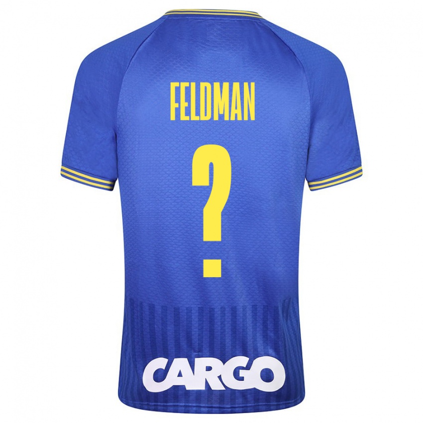 Niño Camiseta Ron Feldman #0 Azul 2ª Equipación 2023/24 La Camisa Argentina