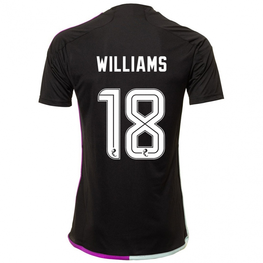 Niño Camiseta Rhys Williams #18 Negro 2ª Equipación 2023/24 La Camisa Argentina