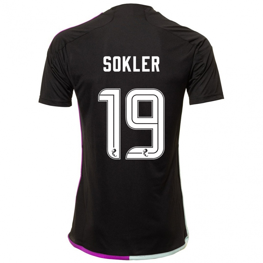 Niño Camiseta Ester Sokler #19 Negro 2ª Equipación 2023/24 La Camisa Argentina