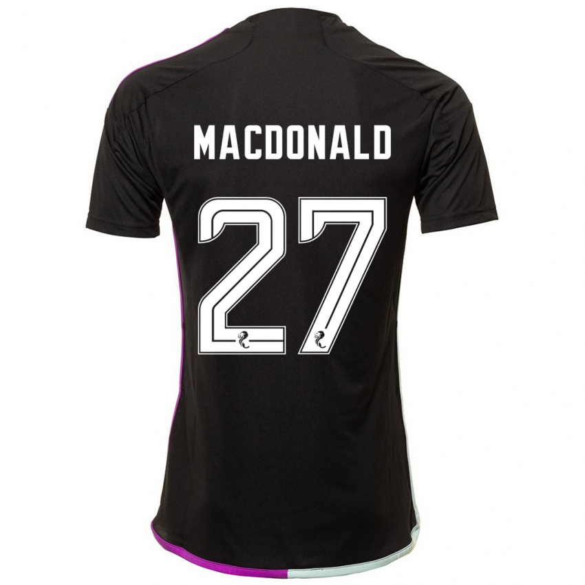 Niño Camiseta Angus Macdonald #27 Negro 2ª Equipación 2023/24 La Camisa Argentina