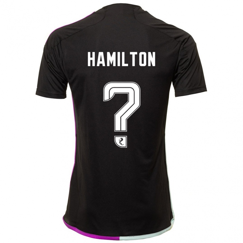 Niño Camiseta Brendan Hamilton #0 Negro 2ª Equipación 2023/24 La Camisa Argentina