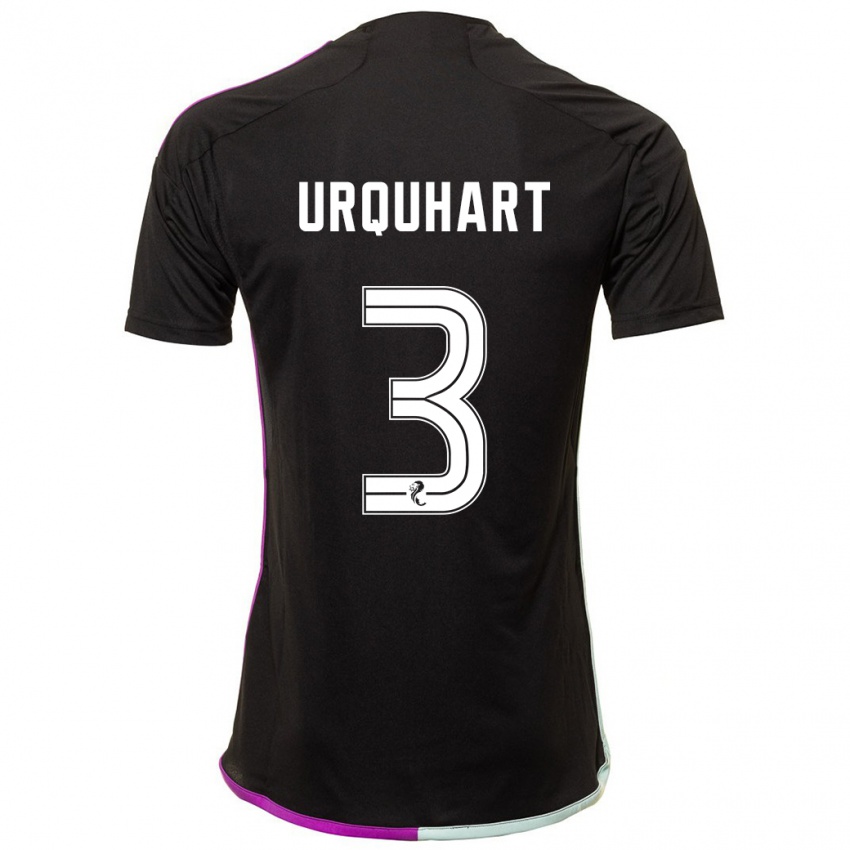 Niño Camiseta Millie Urquhart #3 Negro 2ª Equipación 2023/24 La Camisa Argentina