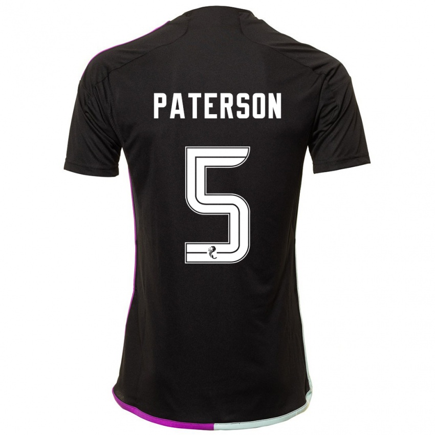 Niño Camiseta Donna Paterson #5 Negro 2ª Equipación 2023/24 La Camisa Argentina