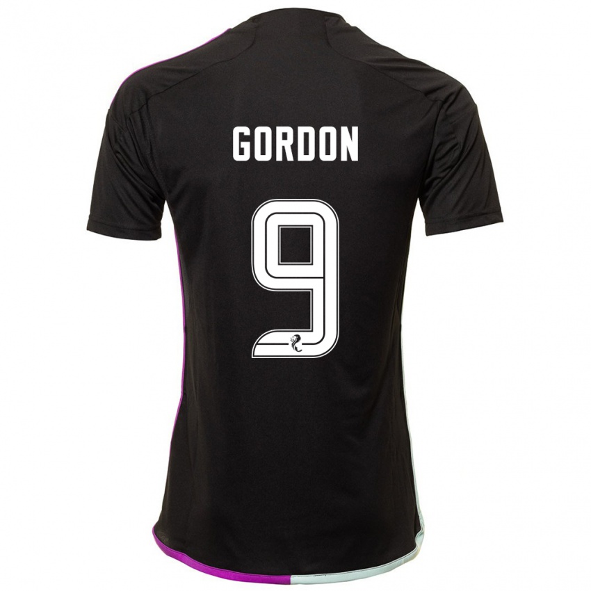 Niño Camiseta Lauren Gordon #9 Negro 2ª Equipación 2023/24 La Camisa Argentina