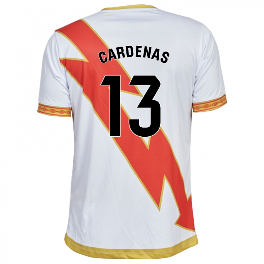 Hombre Camiseta Dani Cárdenas #13 Blanco 1ª Equipación 2023/24 La Camisa Argentina