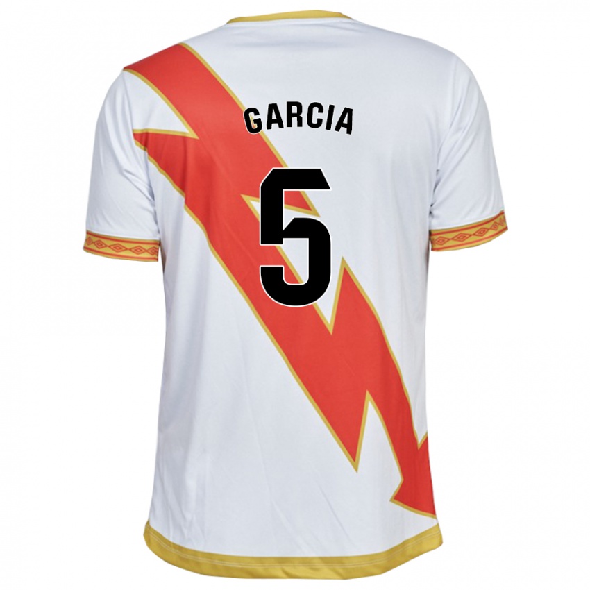 Hombre Camiseta Miguel García #5 Blanco 1ª Equipación 2023/24 La Camisa Argentina