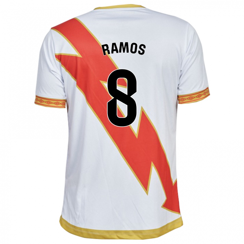 Hombre Camiseta Iván Ramos #8 Blanco 1ª Equipación 2023/24 La Camisa Argentina