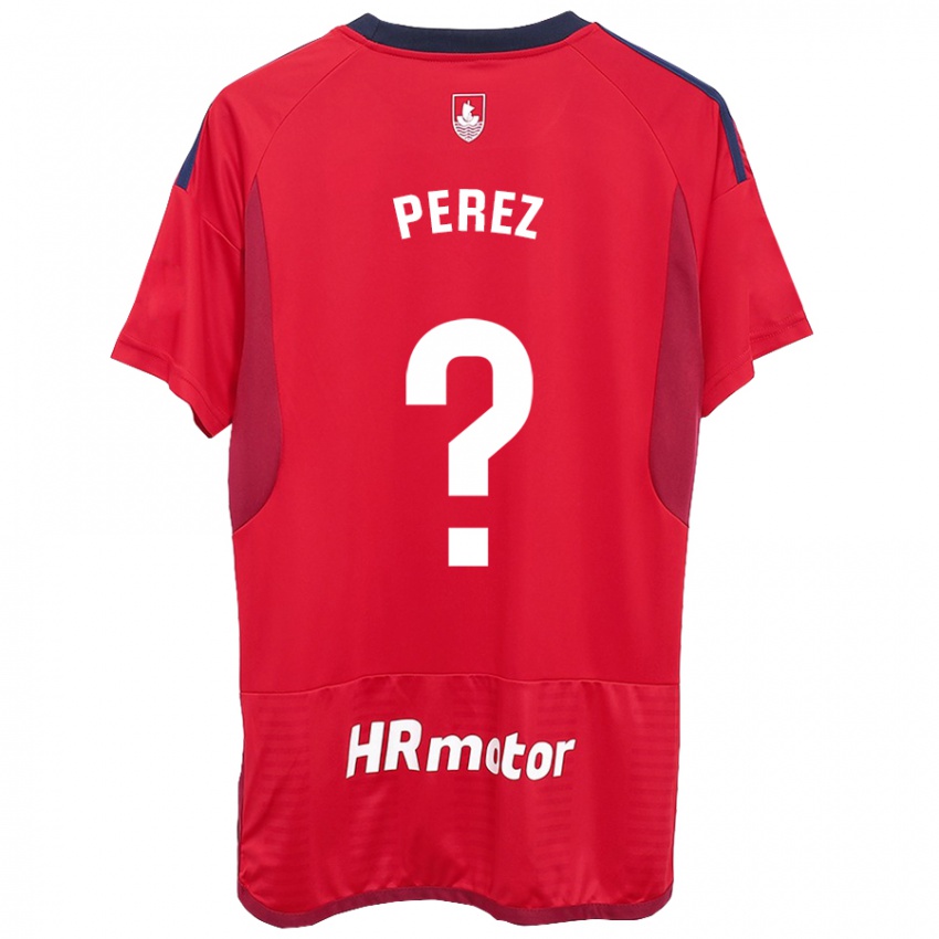 Hombre Camiseta Bruno Perez #0 Rojo 1ª Equipación 2023/24 La Camisa Argentina