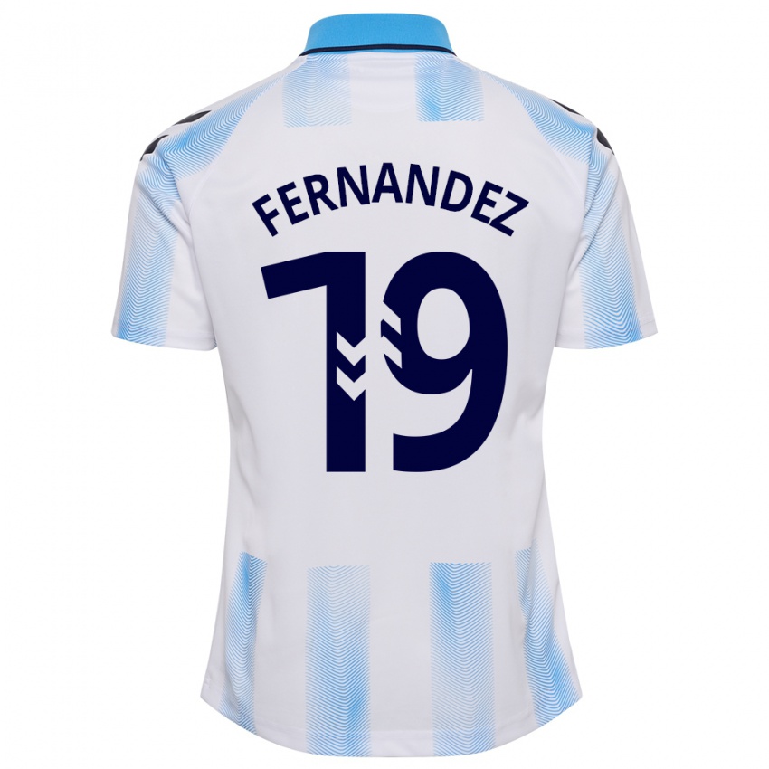 Hombre Camiseta Raúl Fernández #19 Blanco Azul 1ª Equipación 2023/24 La Camisa Argentina