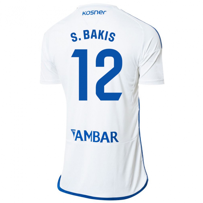 Hombre Camiseta Sinan Bakış #12 Blanco 1ª Equipación 2023/24 La Camisa Argentina