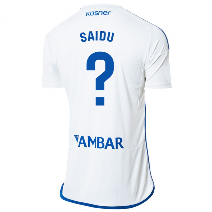 Hombre Camiseta Yussif Saidu #0 Blanco 1ª Equipación 2023/24 La Camisa Argentina