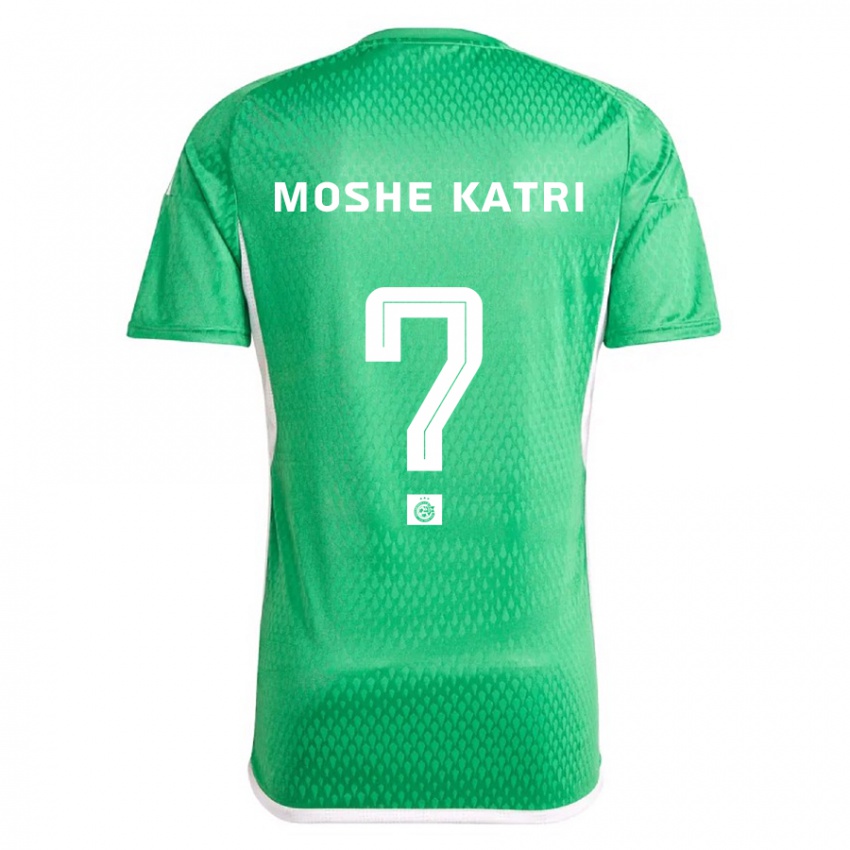 Hombre Camiseta Roy Moshe Katri #0 Blanco Azul 1ª Equipación 2023/24 La Camisa Argentina