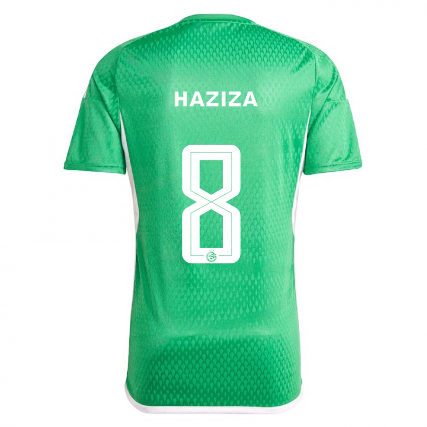 Hombre Camiseta Dolev Haziza #8 Blanco Azul 1ª Equipación 2023/24 La Camisa Argentina