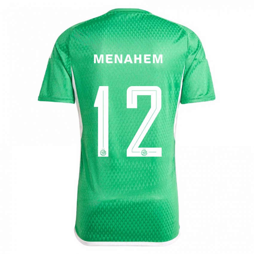 Hombre Camiseta Sun Menahem #12 Blanco Azul 1ª Equipación 2023/24 La Camisa Argentina