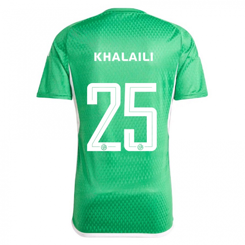 Hombre Camiseta Anan Khalaili #25 Blanco Azul 1ª Equipación 2023/24 La Camisa Argentina