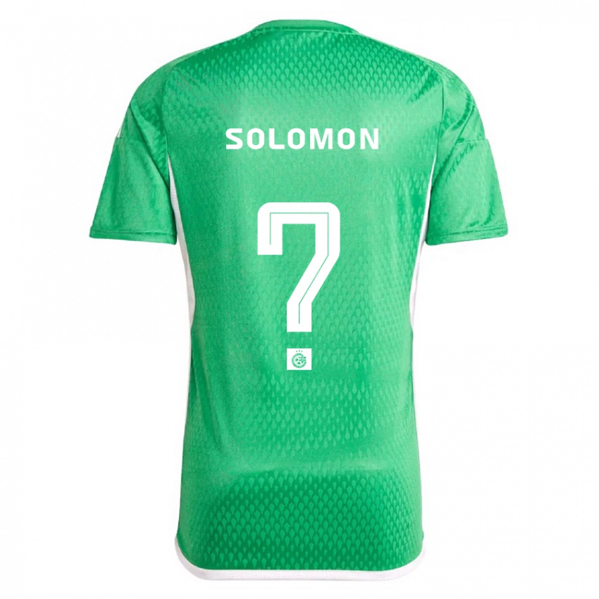 Hombre Camiseta Itay Solomon #0 Blanco Azul 1ª Equipación 2023/24 La Camisa Argentina