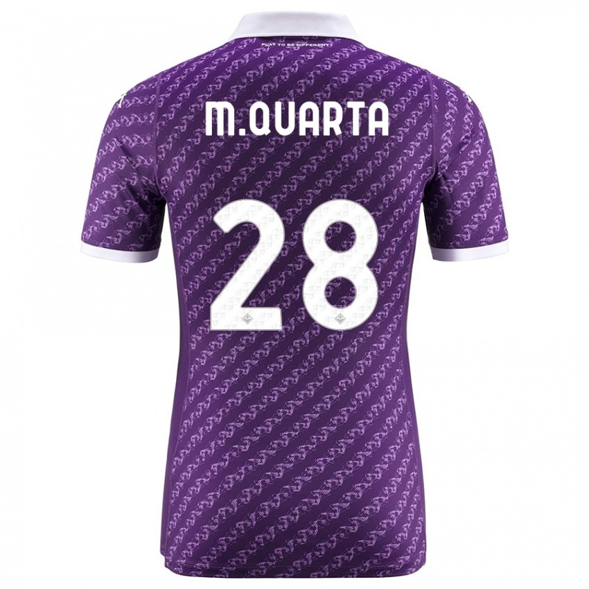 Hombre Camiseta Lucas Martinez Quarta #28 Violeta 1ª Equipación 2023/24 La Camisa Argentina