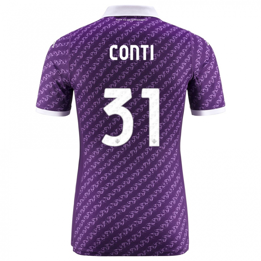 Hombre Camiseta Gabriele Conti #31 Violeta 1ª Equipación 2023/24 La Camisa Argentina